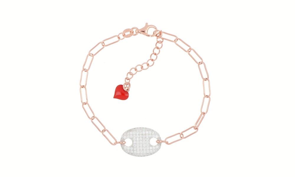 Bracciale catena con maglia marina Sailor Love