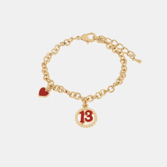 Bracciale con ciondolo numero 13